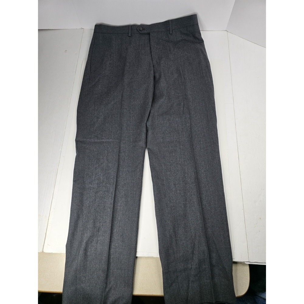 Lauren Ralph Lauren Men Black Label Wool Slim Gray‎ Stretch Pants Size 34x32